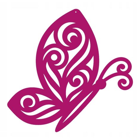 Colgante de mariposa calada de tres puntas, decoración (1/5)
