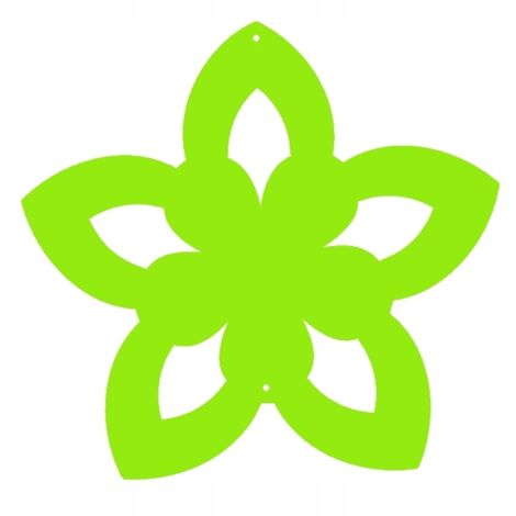 Colgante K2 FLOWER, decoración de primavera calada, adorno verde (1/5)
