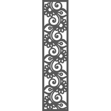 Lámpara colgante A3, diseño perforado, gris, 21 x 90 cm (1/4)