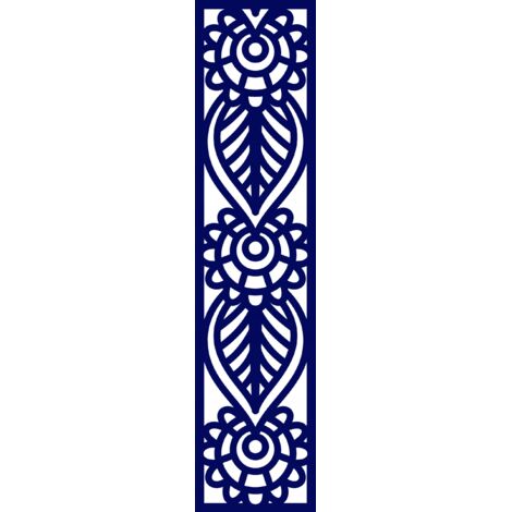 Colgante tamaño A4 con diseño calado, azul marino, 21 x 90 cm (1/5)