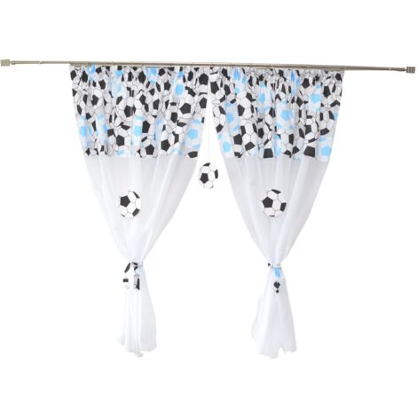 Tienda de campaña infantil de algodón con estampado de balón de fútbol, 400 x 160 cm (1/5)