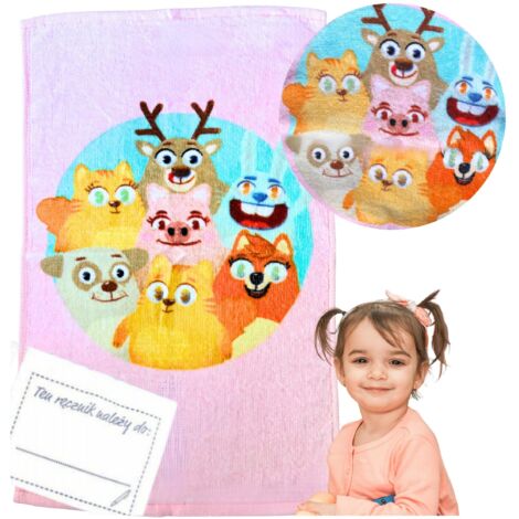 TOALLA DE MANO 30x50 CM PARA JARDÍN DE INFANTES Y GUARDERÍA, PEQUEÑA, DE ALGODÓN