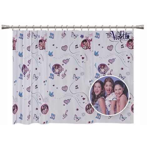 Tienda de campaña infantil Violetta Disney con diseño de notas musicales, 310 x 150 mm, con cinta adhesiva. (1/3)
