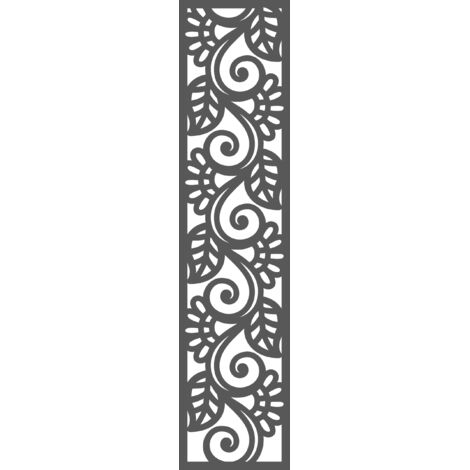 Lámpara colgante A2, diseño perforado, gris, 21 x 90 cm (1/4)