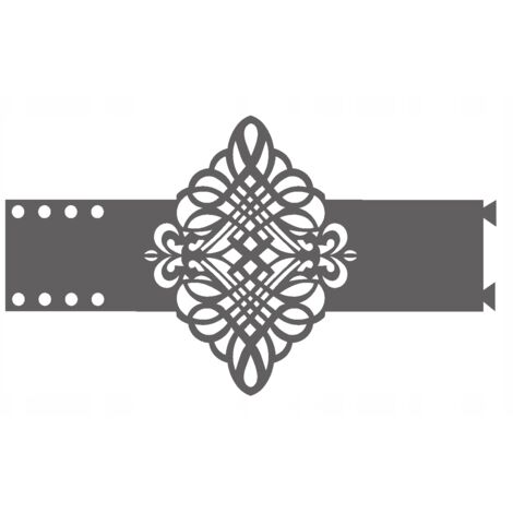 Clip decorativo elegante para cortinas transparentes Z18, color gris. (1/4)