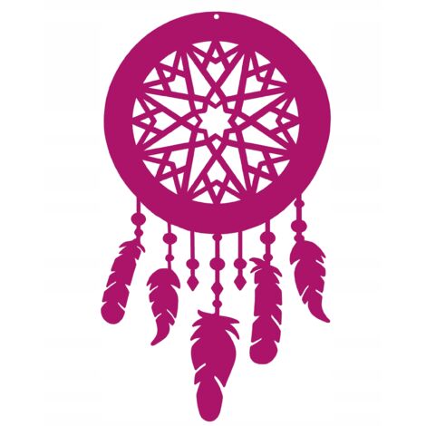 Colgante atrapasueños rosa con motivo calado (3 £) (1/5)