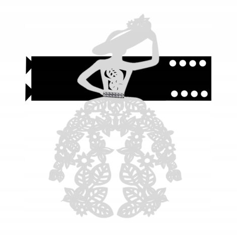 Diadema decorativa perforada grande para mujer B2 BALLERINA (1/2)