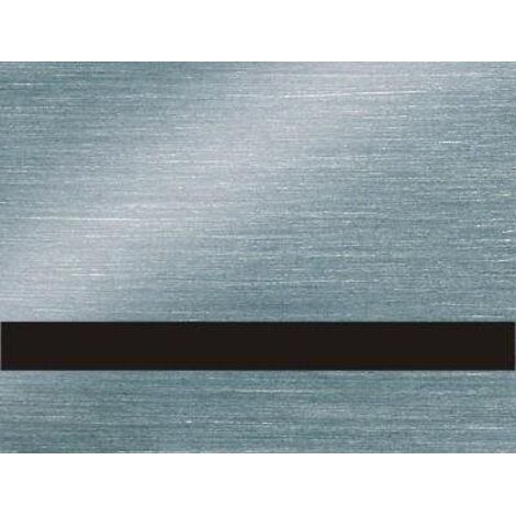Laminato per incisione interna, argento spazzolato/nero, spessore 0,8 mm, LZ-991-008 (1/2)