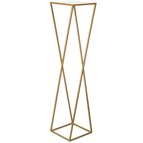 Soporte moderno para flores de pie dorado de 100 cm