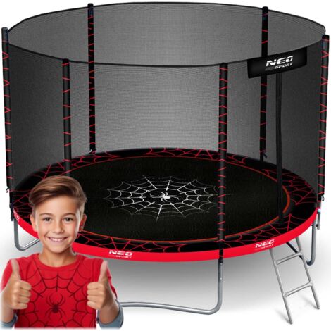 Cama elástica de jardín de 183 cm con red exterior y escalera Neo-Sport