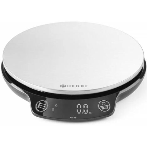 Balanza de cocina electrónica con temporizador 3000 g / 0,1 g - Hendi 580011