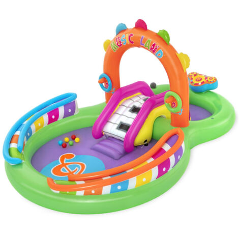 Bestway Piscina Hinchable Parque de Juegos Musical 295x190x137 cm +2 Años Jardin 53117