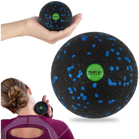 Pelota de masaje y fitness NS-965 negra y azul (1/5)