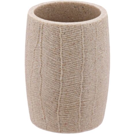 Vaso de poliresina efecto hoja - natural - Tendance (1/2)
