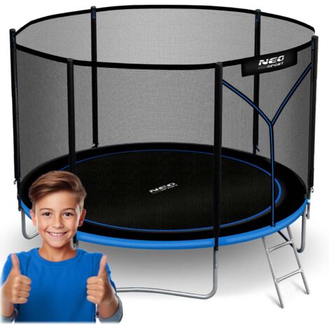 Cama elástica de jardín de 183 cm con red exterior y escalera Neo-Sport