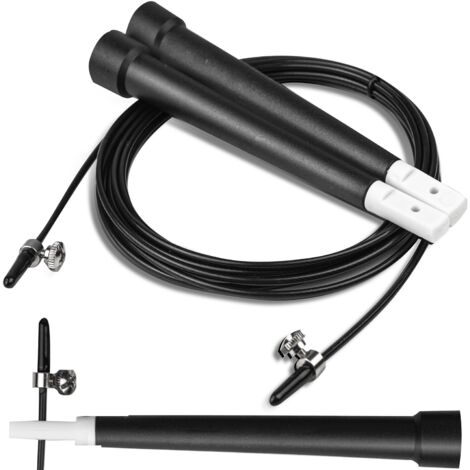 Cuerda para saltar Neo-Sport NS-955 negra para ejercicios (1/5)