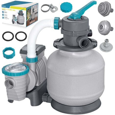 Bestway Bomba de arena gris caudal 8327 L/h 54 500 L