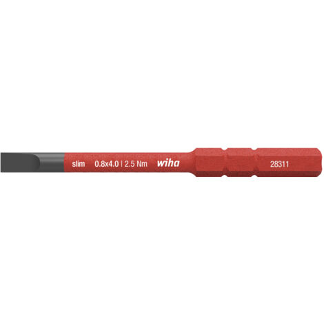 Wiha Bit slimBit electric Ranurado 4.0 mm x 75 mm (34580)