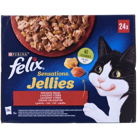 PURINA Felix Sensation: Sabores Campestres - Alimento para Gatos - 120 x 85 g