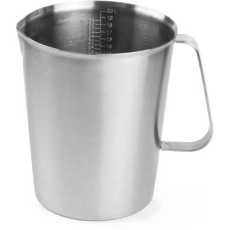 Vaso medidor de cocina con escala de acero inoxidable de 2 l - Hendi 516300 (1/2)