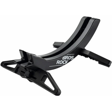 Soporte para bicicleta para rueda o neumático con ancho ajustable de 3 a 8 cm - negro (1/5)