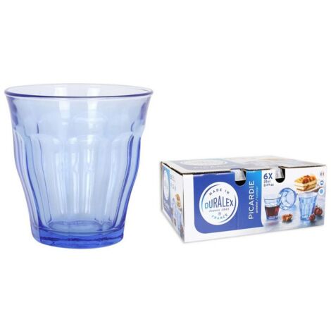Gobelet Duralex Picardie Marine Verre Trempé Résistant, 25cl, Lot De 6 - Duralex Scop Sa