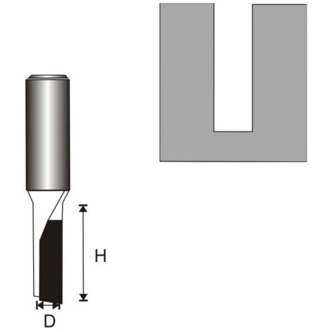 Fresa ranuradora de una sola ranura T6 D3 96 H11M - DED07F011A (1/2)