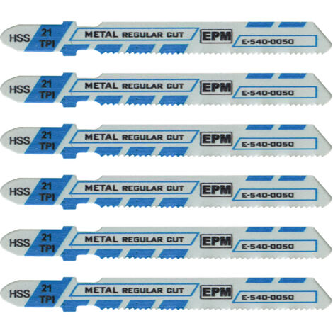 Hoja de sierra de calar de 51 mm y 21 TPI para metal T118A, 5 unidades - E-540-0050 (1/3)