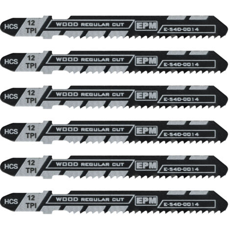 Hoja de sierra de calar de 51 mm y 13 TPI para madera, modelo T119B, 5 unidades - E-540-0014 (1/3)