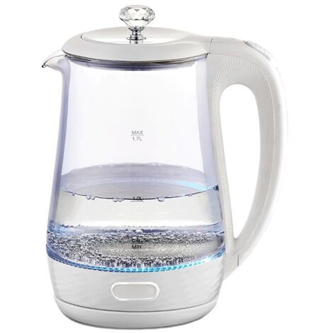 Hervidor eléctrico de vidrio Maestro de 1,7 l y 2200 W, modelo MR-052 (blanco). (1/3)