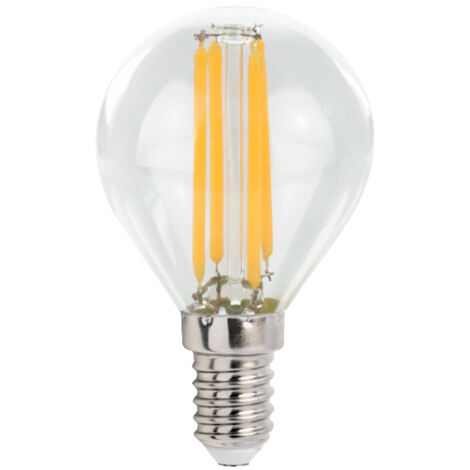 Bombilla LED esférica COG NW transparente WOJ+14334, 4000K, 4W (1/2)