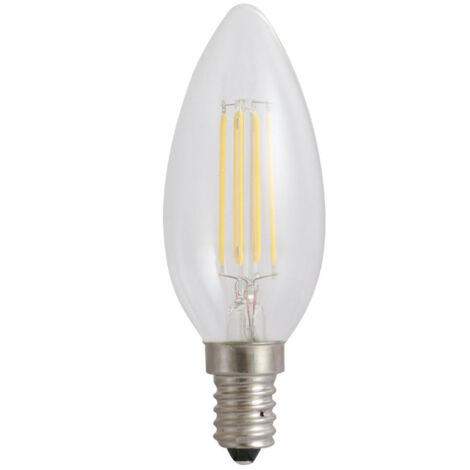Bombilla LED tipo vela COG WW transparente WOJ+13874, 2700K, 4W (1/2)