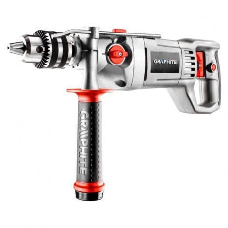 Taladro de impacto de 1050 W, portabrocas de 16 mm, velocidad I: 0-900 min⁻¹, II: 0-2500 min⁻¹