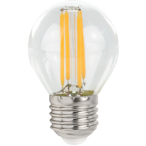 Bombilla LED esférica COG WW transparente WOJ+14072, 2700K, 4W (1/2)