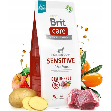 Brit Care Dog Cebolla de venado sin cereales para perros sensibles 12 kg (1/3)