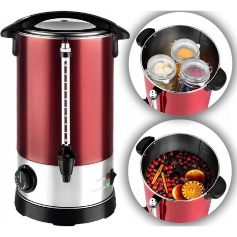 CALDERA PASTEURIZADORA AUTOMÁTICA 2 EN 1 PARA VINO Y CERVEZA DE 6,8 L Y 950 W