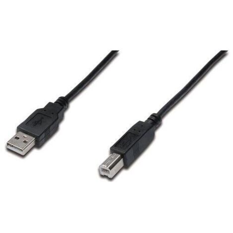 Cable de impresora Digitus USB 2.0 A/M - B/M, 1,8 m, negro (1/2)