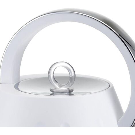 eldom C245SB Hervidor 1,7 litros de capacidad Hervidor de té con 2000W de potencia Hervidor de té de diseño retro clásico Base de 360° Indicador del nivel de agua Componentes STRIX Blanco (1/4)