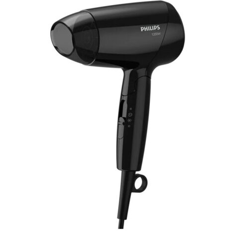 Secador de pelo Philips EssentialCare BHC010/10 de 1200 W, negro (1/5)