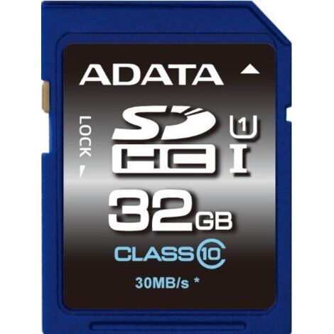 Adata 32GB sdhc Clase 10 USH-I, ASDH32GUICL10-R (1/5)