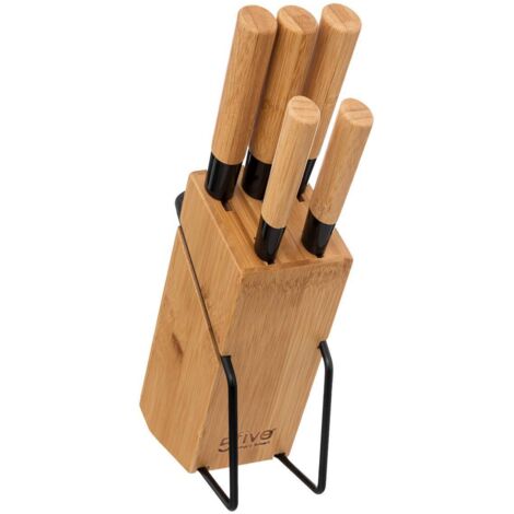 Bloque de bambú con 5 cuchillos 32.5x22.5x7.5cm 3560233819666 78042 5 FIVE (1/5)