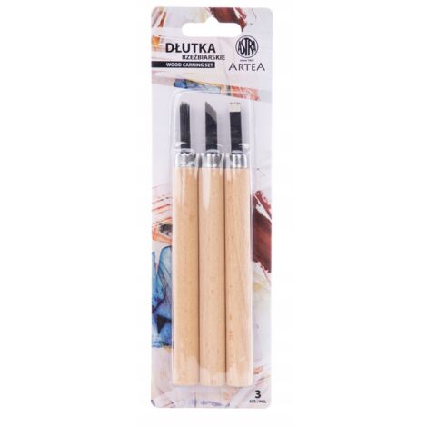 Cinceles para esculpir, juego de cinceles para tallar madera y yeso, Astra, 3 piezas. (1/5)