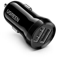 Cargador de coche 2x USB 24W 4.8A negro