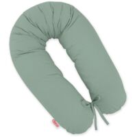 Almohada de embarazo más larga para dormir embarazadas + Funda extraíble - Salvia