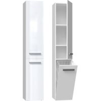 Columna de baño Nel IV, BLANCO BRILLO
