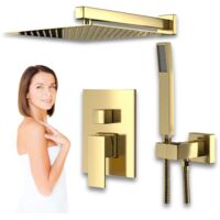 Conjunto de ducha empotrada BASILIO S-1103G dorado