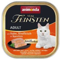 Animonda vom feinsten classic cat sabor: pollo, ternera + zanahoria 100g