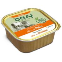 Oasy Dog Delizioso Paté Comida en bandeja para perros adultos 150 g - Pollo 150 g