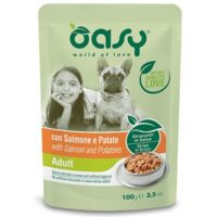 Oasy Dog Tiras Sobre de 100 g - Adulto Salmón con patatas 100 g