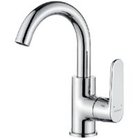 Grifo de lavabo U dima con caño giratorio